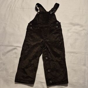 Kicky pants Vintage boys size 2T brown bamboo overalls NWOT
